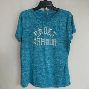 Under Armour blue heat gear graphic tee